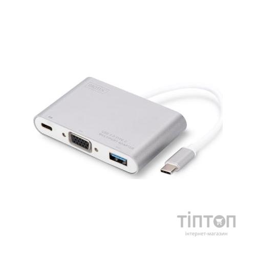 Адаптер DIGITUS USB Type-C to VGA/USB 3.0/Type-C