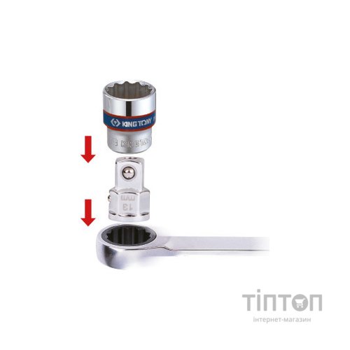 Адаптер для інструменту KING TONY 3/8" шестигранний 13 мм (373203R)