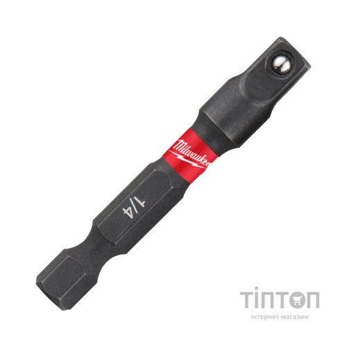 Адаптер для інструменту Milwaukee ShW з 1/4"HEX на 1/4" квадратный хвостовик (4932471826)