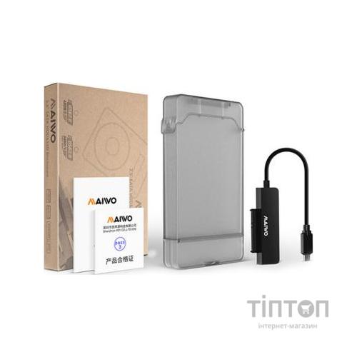 Адаптер Maiwo USB3.1 GEN1 TypeC to HDD 2,5" SATA/SSD black (K104G2 black)