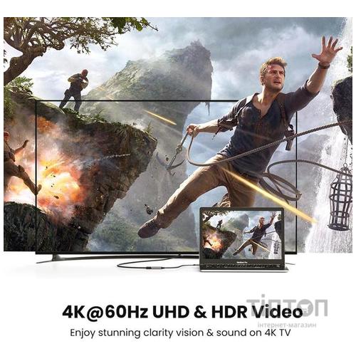 Адаптер Ugreen CM297 Type-C M - HDMI F Adapter 10cm (Gray)