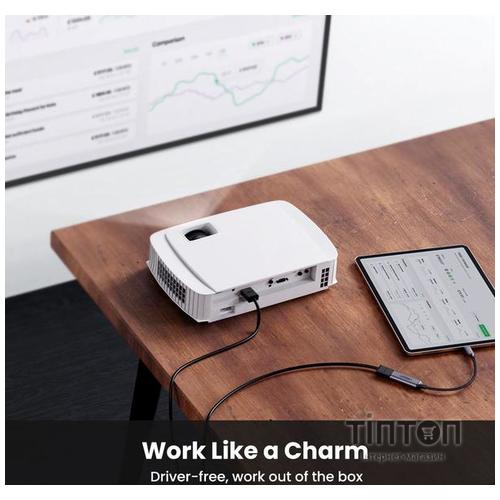 Адаптер Ugreen CM297 Type-C M - HDMI F Adapter 10cm (Gray)