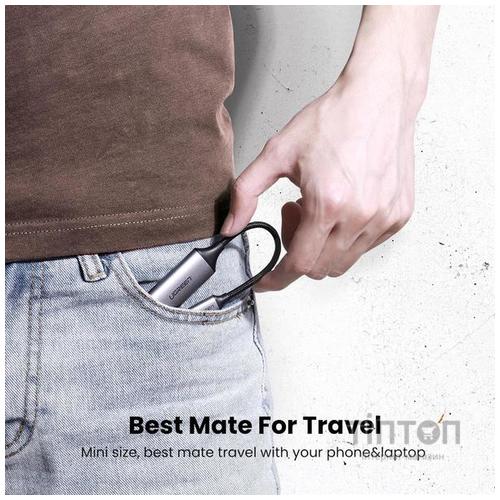 Адаптер Ugreen CM297 Type-C M - HDMI F Adapter 10cm (Gray)