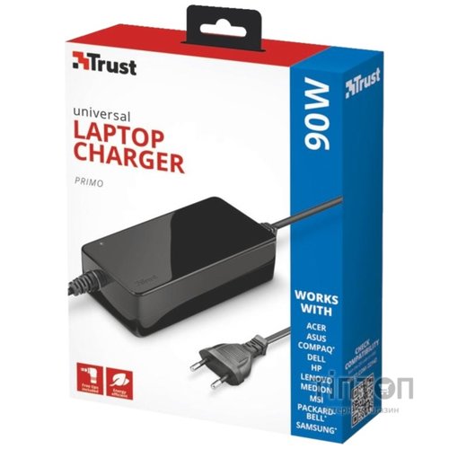 Адаптер живлення Trust 90W Primo Laptop Charger Black