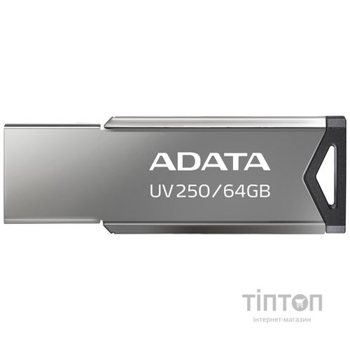 Флешка USB A-Data UV250 64GB AUV250-64G-RBK Metal Black