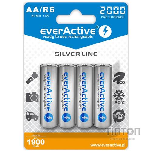 Аккумулятор everActive AA/HR06 Ni-MH 2000mAh (EVHRL6-2000) BL 4шт