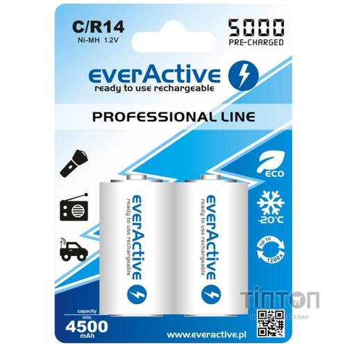 Аккумулятор everActive С/HR14 5000mAh BL 2шт