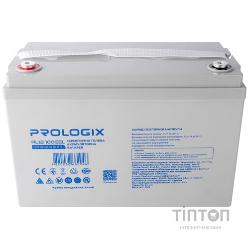 Аккумуляторная батарея Prologix 12V 100AH (PL12-100GEL) GEL