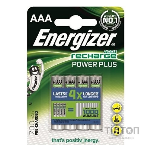 Аккумуляторы Energizer Recharge Power Plus AAA/HR03 LSD Ni-MH 700 mAh BL 4шт