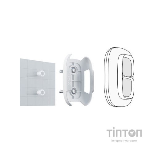 Аксесуар для охоронних систем Ajax DoubleButton Holder біла