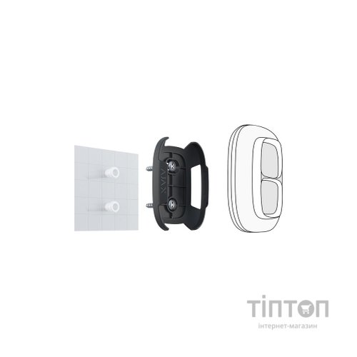 Аксесуар для охоронних систем Ajax DoubleButton Holder чорна