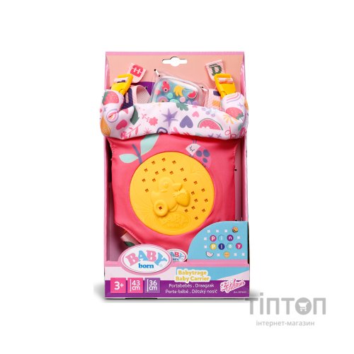 Аксесуар до ляльки Baby Born Рюкзак-кенгуру для ляльки Baby Born Pinplay Яскрава прогулянка (837603)