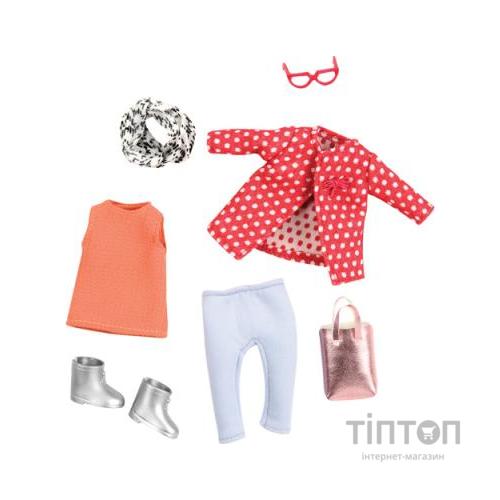 Аксесуар до ляльки Lori червоне пальто з візерунком (LO30014Z)