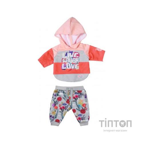 Аксесуар до ляльки Zapf Набір одягу Baby Born Трендовий спортивний костюм Рожевий (826980-1)
