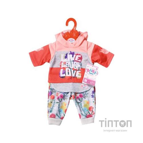 Аксесуар до ляльки Zapf Набір одягу Baby Born Трендовий спортивний костюм Рожевий (826980-1)