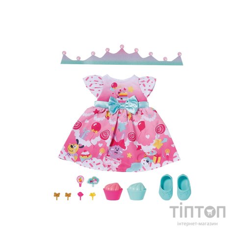 Аксесуар до ляльки Zapf Набір одягу для ляльки Baby Born День народження делюкс (834152)