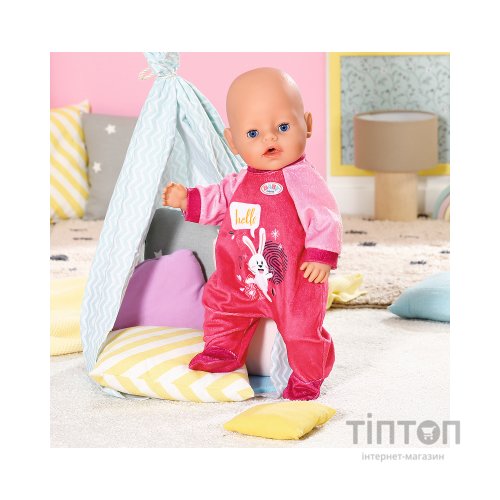 Аксесуар до ляльки Zapf Одяг для ляльки Baby Born Рожевий комбінезон 43 см (832646)