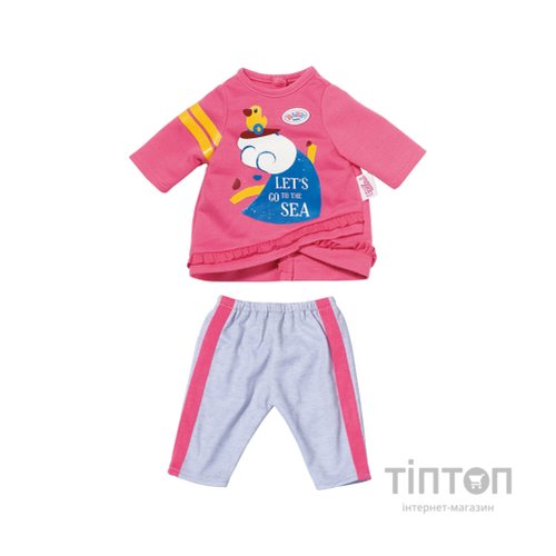 Аксесуар до ляльки Zapf Одяг для ляльки Baby Born Рожевий костюмчик 36 см (831892)