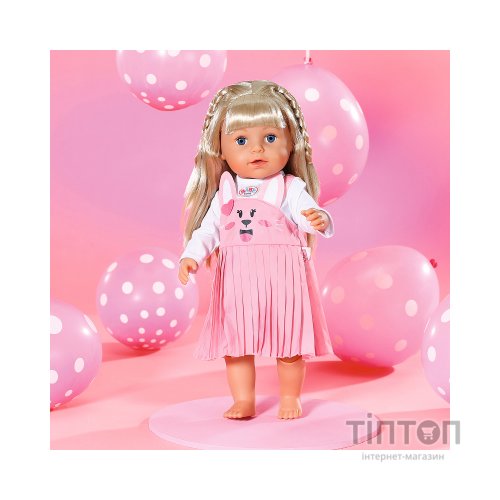 Аксесуар до ляльки Zapf Одяг для ляльки Baby Born - Сукня з зайкою (832868)