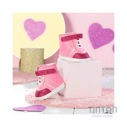 Аксесуар до ляльки Zapf Взуття для ляльки Baby Born - Рожеві кеди (833889)