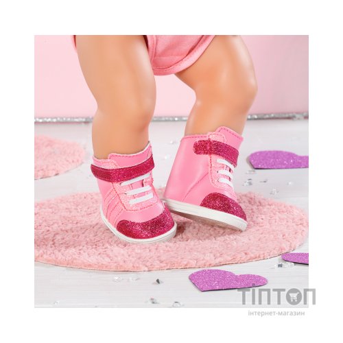 Аксесуар до ляльки Zapf Взуття для ляльки Baby Born - Рожеві кеди (833889)