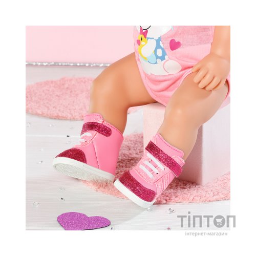 Аксесуар до ляльки Zapf Взуття для ляльки Baby Born - Рожеві кеди (833889)