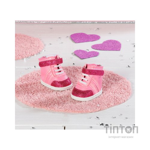 Аксесуар до ляльки Zapf Взуття для ляльки Baby Born - Рожеві кеди (833889)