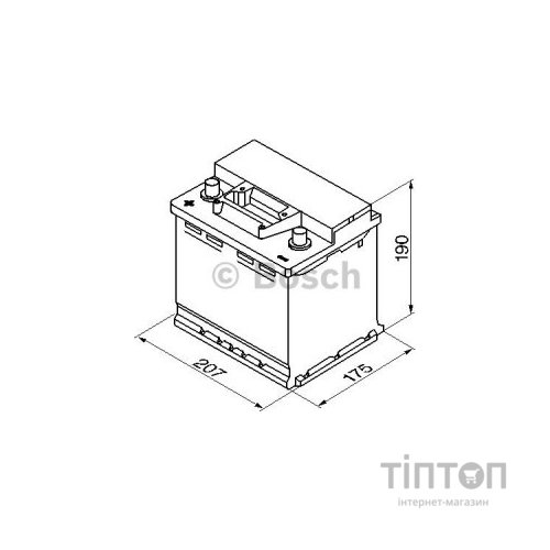 Акумулятор автомобільний Bosch 45А (0 092 S30 030)