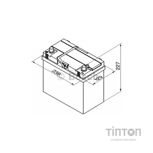Акумулятор автомобільний Bosch 45А (0 092 S40 220)
