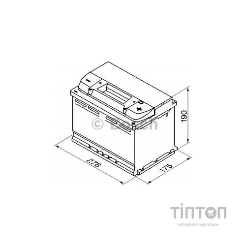 Акумулятор автомобільний Bosch 77А (0 092 S50 080)