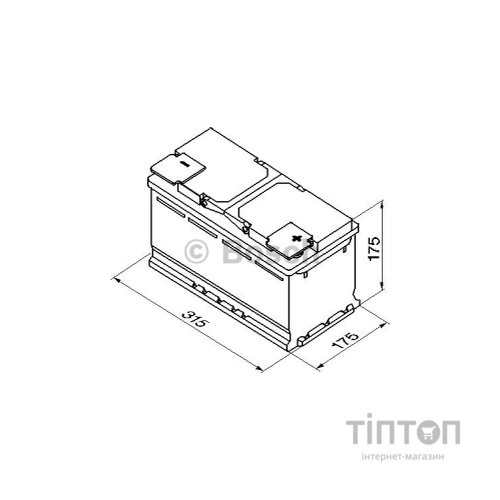 Акумулятор автомобільний Bosch 80А (0 092 S40 100)