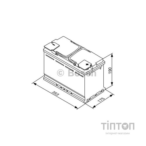 Акумулятор автомобільний Bosch 95А (0 092 S5A 130)