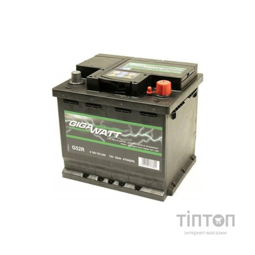 Акумулятор автомобільний GigaWatt 52А (0185755200)