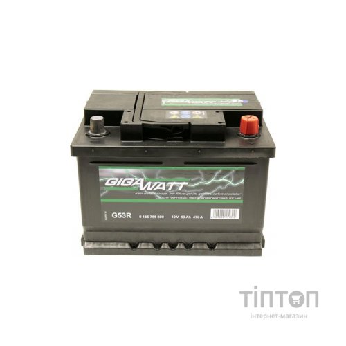 Акумулятор автомобільний GigaWatt 53А (0185755300)