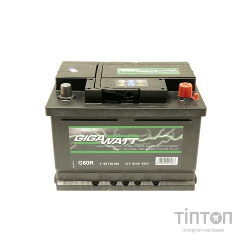 Акумулятор автомобільний GigaWatt 60А (0185756009)