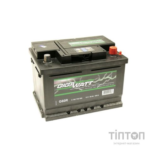 Акумулятор автомобільний GigaWatt 60А (0185756009)