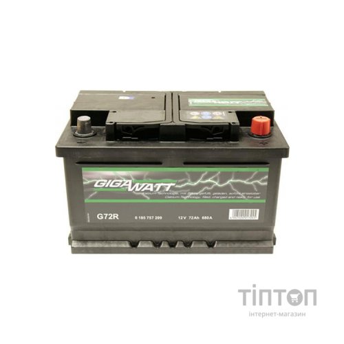 Акумулятор автомобільний GigaWatt 72А (0185757209)