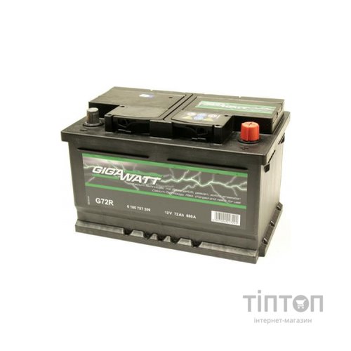 Акумулятор автомобільний GigaWatt 72А (0185757209)