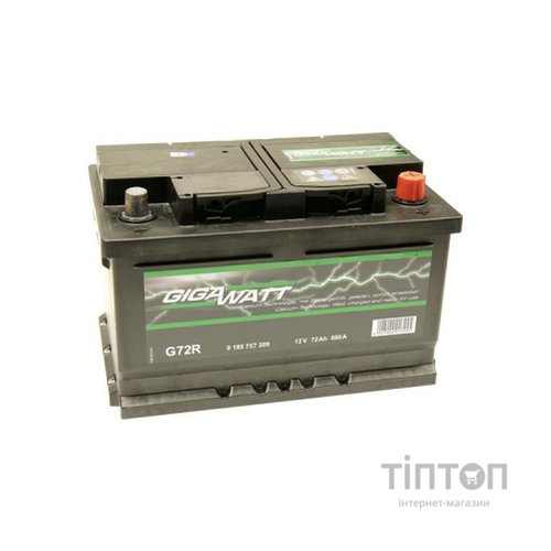 Акумулятор автомобільний GigaWatt 72А (0185757209)