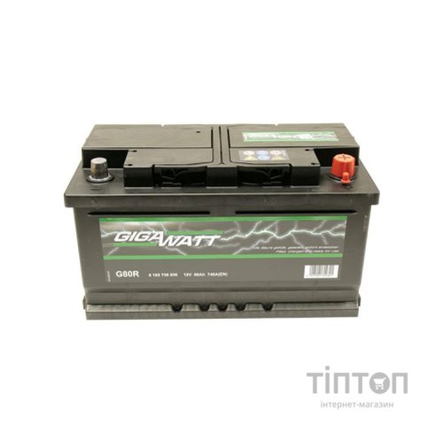 Акумулятор автомобільний GigaWatt 80А (0185758006)