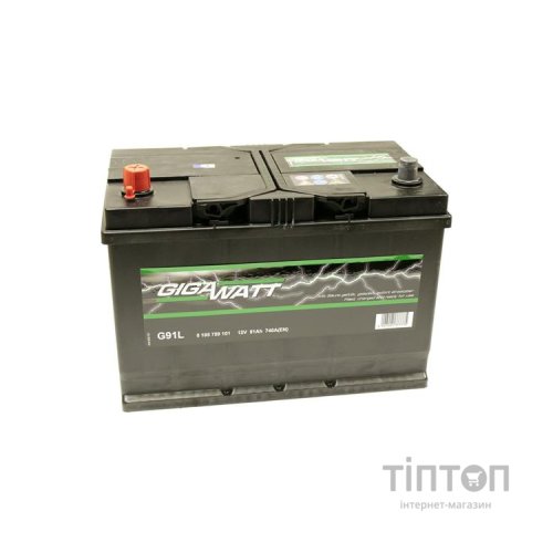 Акумулятор автомобільний GigaWatt 91А (0185759101)