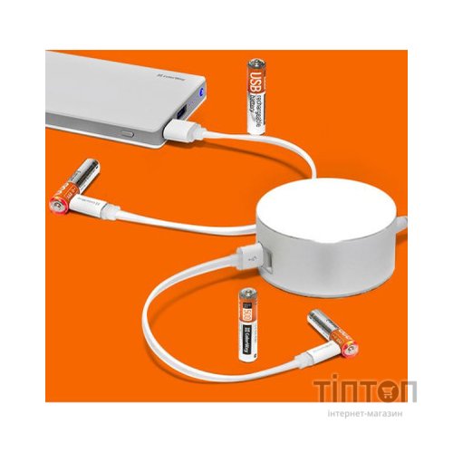 Акумулятор ColorWay AAA USB-micro 400 mAh * 2 (CW-UBAAA-01)