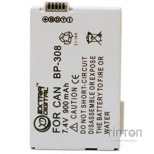 Акумулятор до фото/відео EXTRADIGITAL Canon BP-308B (DV00DV1077)