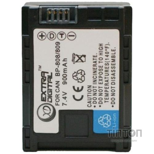 Акумулятор до фото/відео EXTRADIGITAL Canon BP-808 Chip (BDC2415)