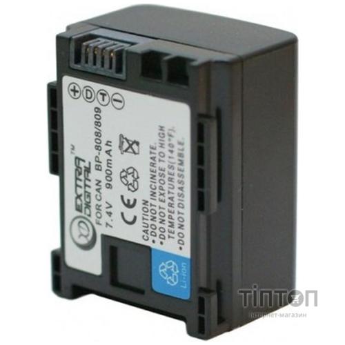 Акумулятор до фото/відео EXTRADIGITAL Canon BP-808 Chip (BDC2415)
