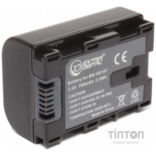 Акумулятор до фото/відео EXTRADIGITAL JVC BN-VG107 (chip) (BDJ1308)