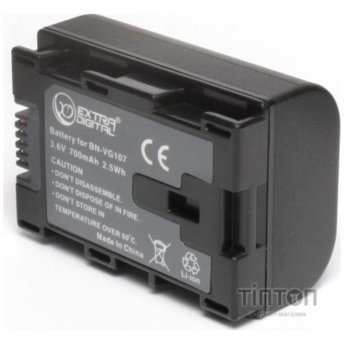Акумулятор до фото/відео EXTRADIGITAL JVC BN-VG107 (chip) (BDJ1308)