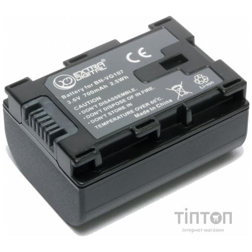 Акумулятор до фото/відео EXTRADIGITAL JVC BN-VG107 (chip) (BDJ1308)