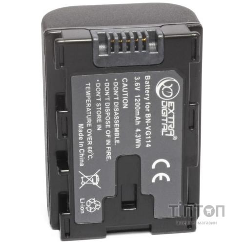 Акумулятор до фото/відео EXTRADIGITAL JVC BN-VG114 (chip) (BDJ1310)