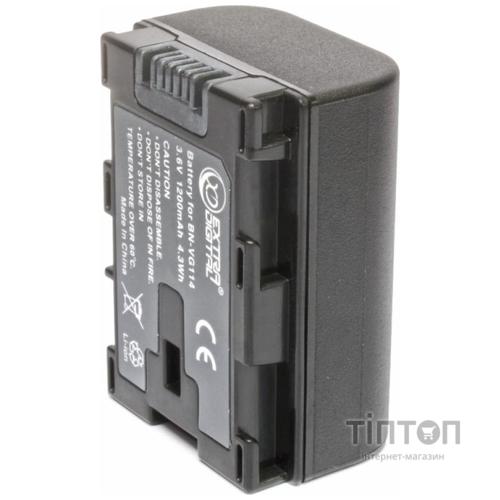 Акумулятор до фото/відео EXTRADIGITAL JVC BN-VG114 (chip) (BDJ1310)